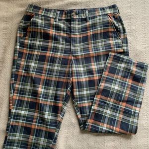 American Eagle high-rise plaid trousers, size 16